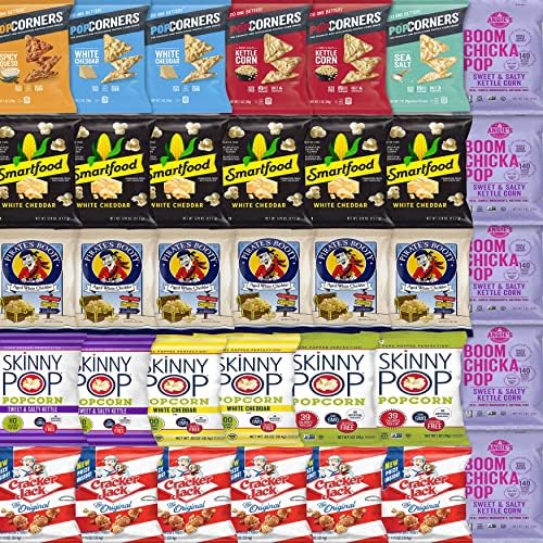 Popcorn Variety Pack and Popcorn Snack Pack (35 Count) Includes