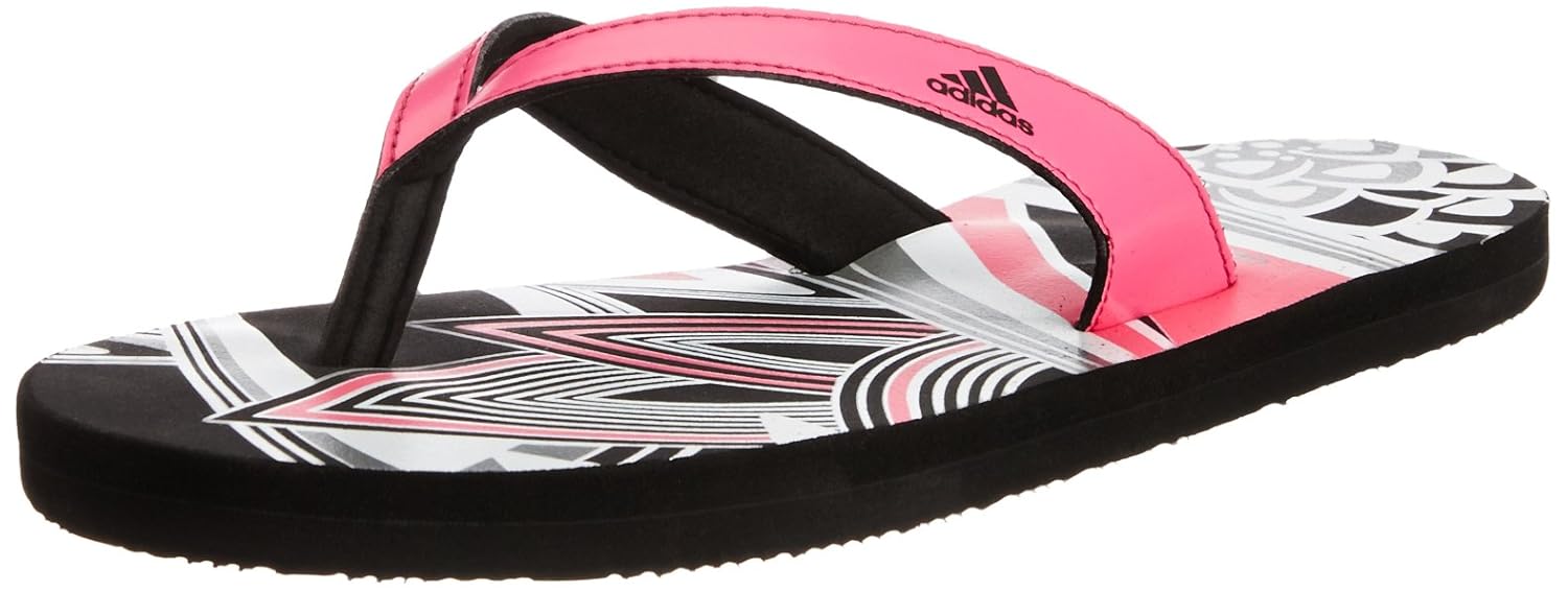Buy Adidas Women's Pink, White and Blue Rubber FlipFlops and House