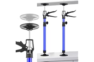 IROSIY 2PK Metal Cabinet Jacks Adjustable Support Pole, 19.69-45.28 Inches Quick Support Rod, One Product with an 88.2-Pound Load a Third-Hand Support System for Installing Cabinets