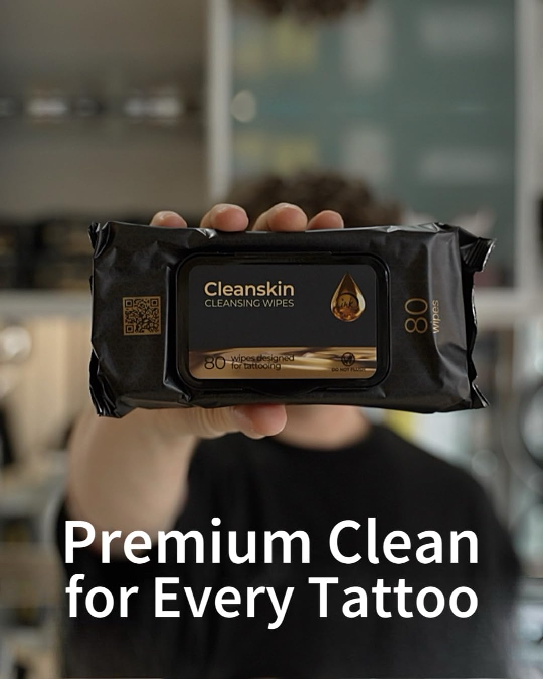 CleanSkin Cleansing Green Soap Tattoo Wipes All in One Solution Tattoo Wipes for during Tattooing | Tattoo Aftercare | Green Soap for Tattooing