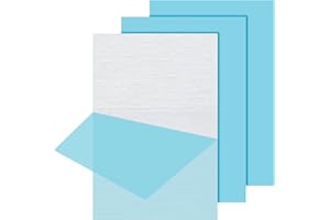 PATIKIL 6061 T651 Aluminum Sheet Metal 4 x 6 x 1/25.4(0.04") Inch 3Pcs Flat Plain Aluminum Plate Covered Stock with Protectiv