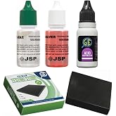 Gemtone Professional 14K Gold and Silver Testing Kit Solutions with Testing Stone and Neutralizer