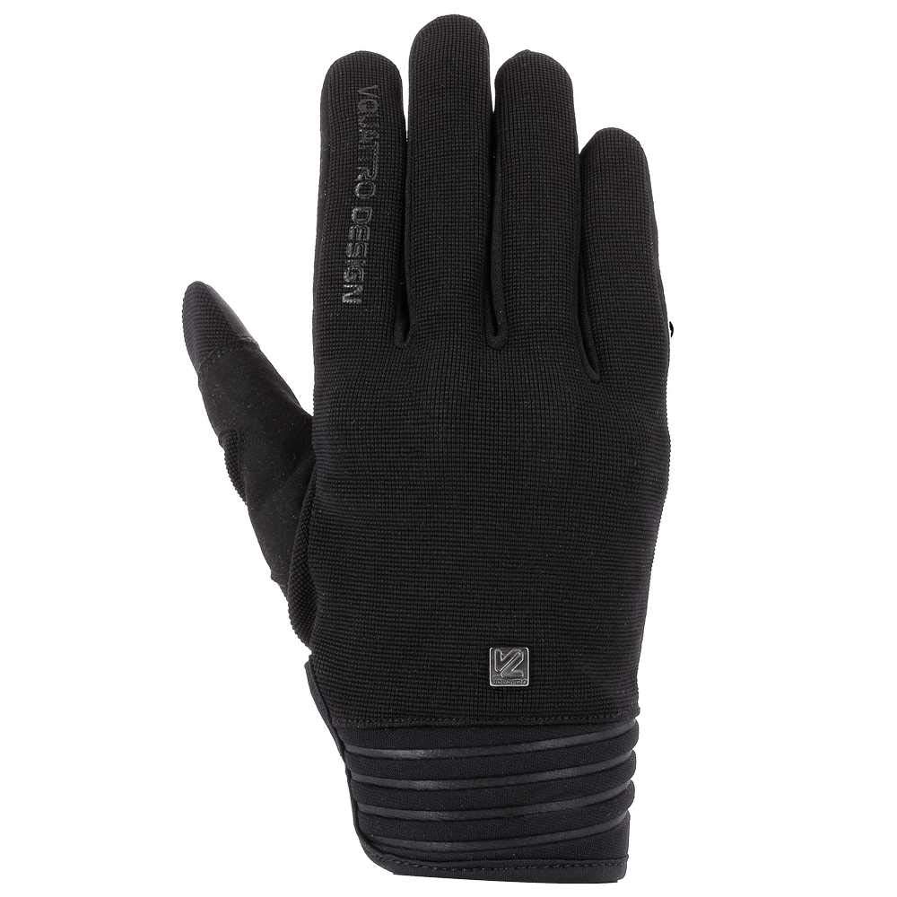 V Quattro Design District 18 Men's Gloves, Black, Size L
