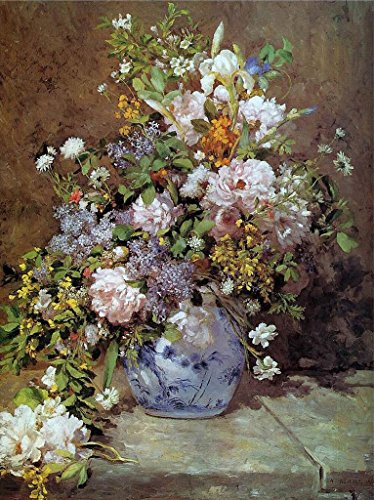 Roya Art-Spring Bouquet Pierre Auguste RenoirHand Painted I