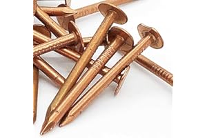 ANTIQUE HARDWARE DEPOT 1-3/4" - Copper Roofing/Slating nails - 100% Pure Copper nails (100)
