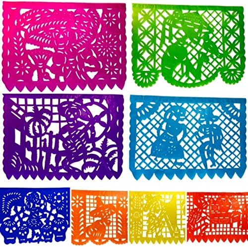 Amazon Com Mexican Day Of The Dead Papel Picado Banner Jumbo