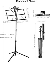 K Kasonic Lightweight Music Stand 2 in 1 Tripod and Desktop view 7