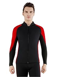 FLEXEL Wetsuit Top Jacket Women Men, 2mm Neoprene
