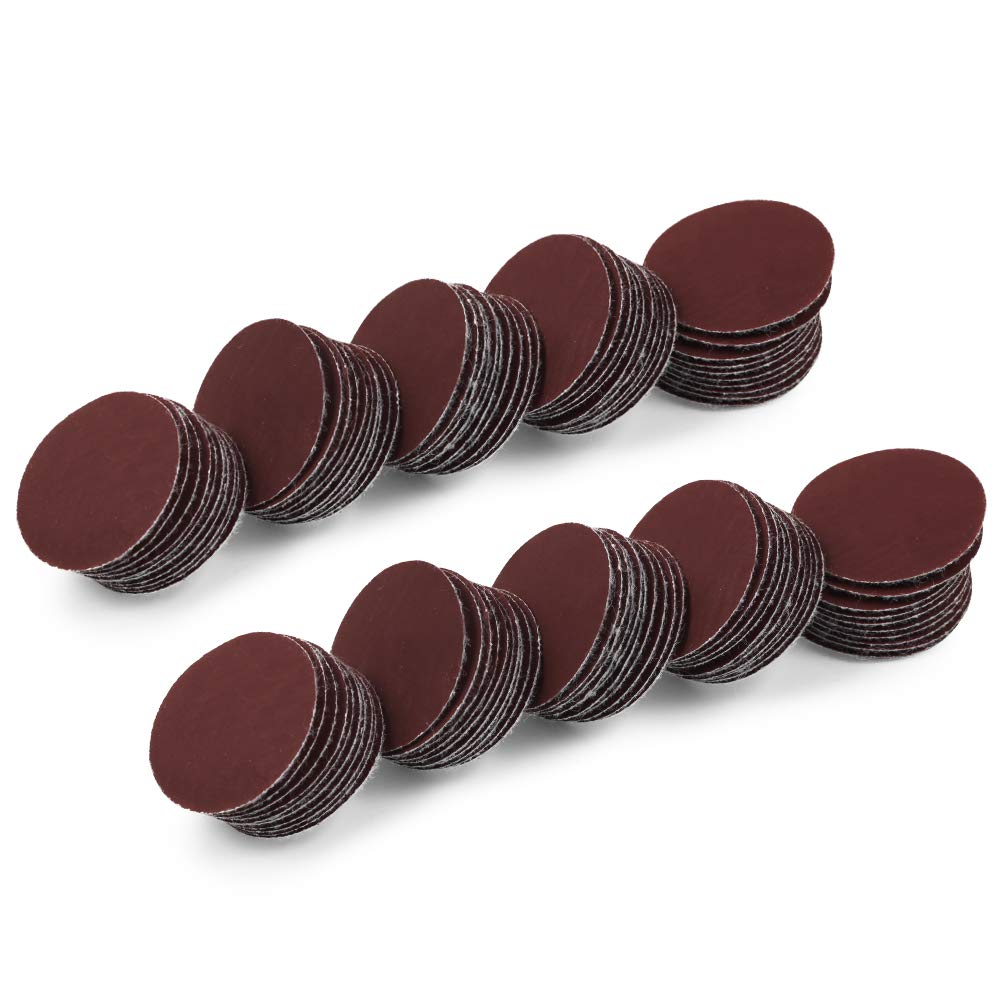 SPEEDWOX 100pcs Sanding Discs 1 Inches Sandpaper 2000 Grit Hook and Loop Sanding Discs for Drill Grinder Rotary Tools No Hole