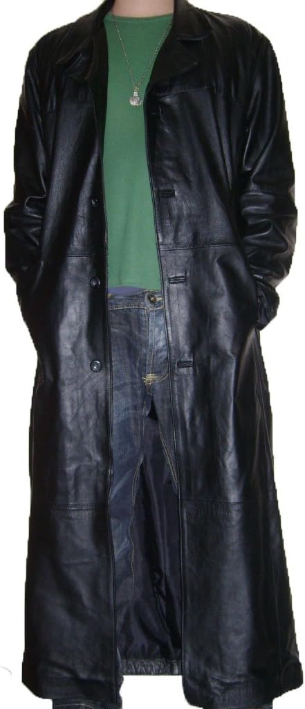creazioniinpelle Genuine Leather Trenchcoat Men Long Coat s m l XL XXL 3XL 4XL Made in Italy cr8