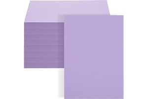 FOBSME 200 Sheets 5x7" Cardstock Paper Blank 250gsm/92 lb Thick Paper Heavyweight Cardstock Sheets Printable Cards Stock Paper for Printer, Wedding Invitations, Greeting Cards, Postcards, Photos(Purple)