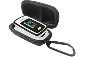DailyU Travel Case for Innovo Deluxe iP900AP Fingertip Pulse Oximeter (CASE ONLY) Black