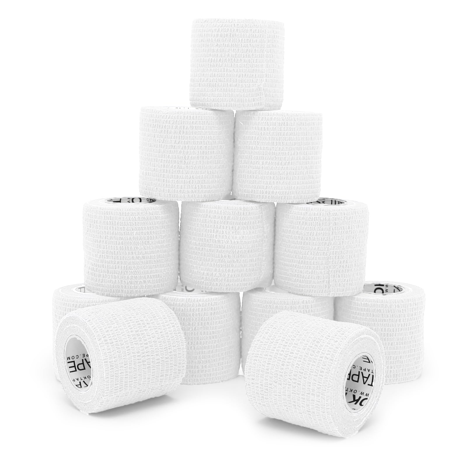 OK TAPE 12 Rolls Self Adhesive Bandage
