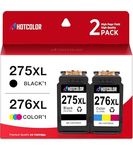 Amazon.com: HOTCOLOR PG-275XL Black Ink Cartridges Replacement for