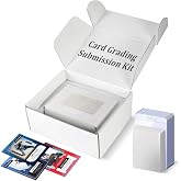 DEDC Card Grading Submission Kit Card Grading Shipping Mailing Box for PSA, CGC, SGC Trading Card 25 Semi Rigid Card Holders 50 Card Sleeves 1 Shipping Label + 1 Wiping Cloth (1-Set- Universal)