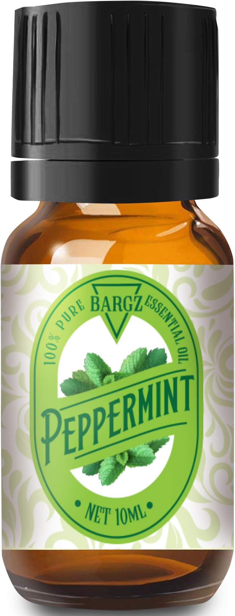 Bargz Peppermint Essential Oil - Glass Amber Bottle French for Diffuser