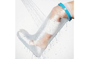 Mosmat Waterproof Leg Cast Cover for Shower 1 pcs Cast Protector Cast Cover for Showering Reusable Guard for Knee Foot Ankle 