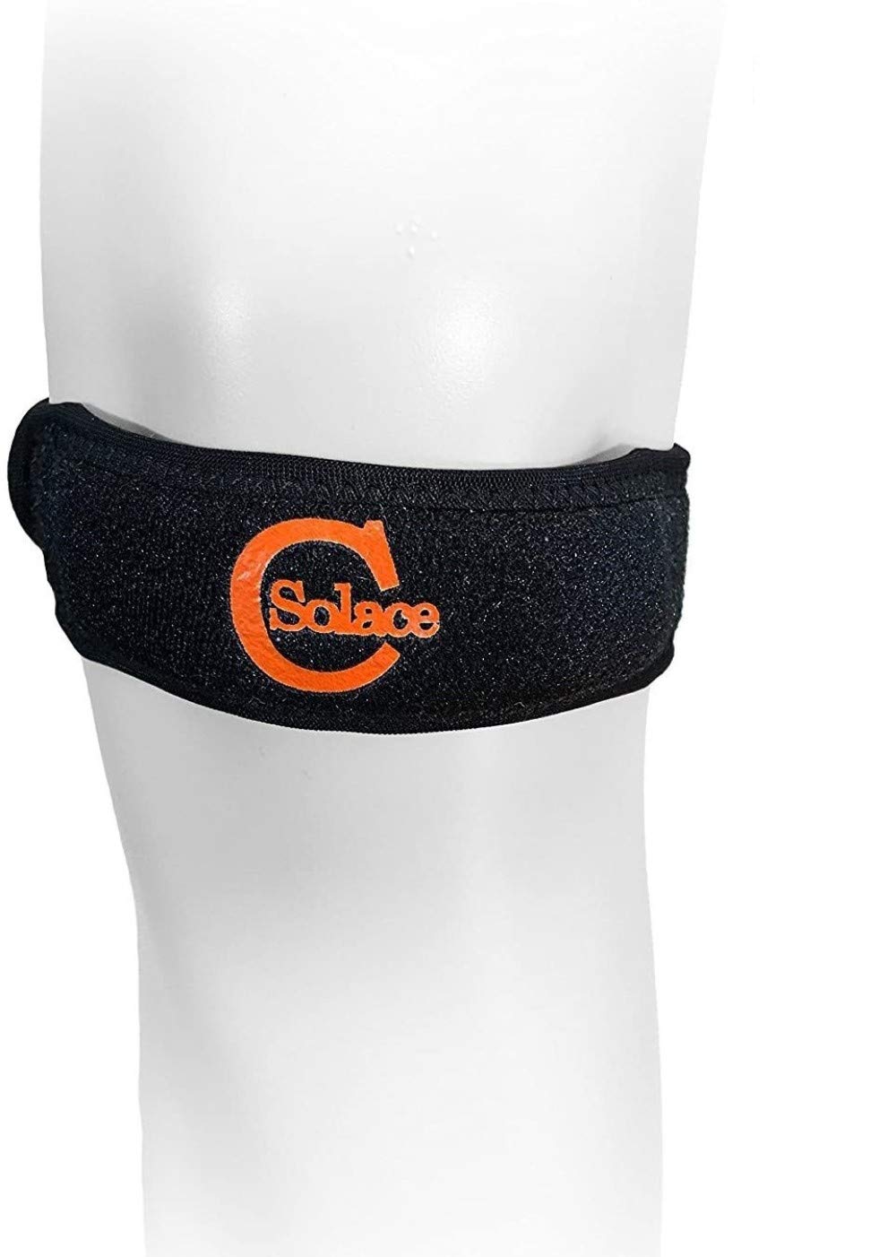 Solace Care Patella Tendon Knee Strap | IT Band Support | Adjustable Compression Jumper Runner Knee Band Brace Wrap | For Sports Osgood Schlatter Tendonitis Sprain Injury