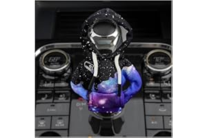DXNQ Car Gear Shift Hoodie Cover, Fashionable Gear Shift Knob Hoodie Protector, Upgraded Funny Gear Shift Hoodie Decoration for Most Manual Shift Knobs, Interior Car Accessories (Starry Sky)