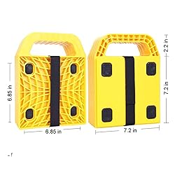 Homeon Wheels RV Jack Pads Camper Chock Blocks