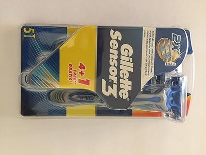 Maquinilla Desechable Con Recambio Gillette Sensor 3, 4 + 1 und