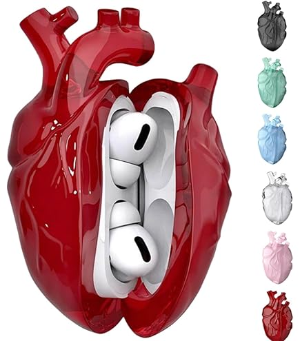 心臓のケース Amazon.com: Heart-Shaped Liquid Silicone Protective Case for