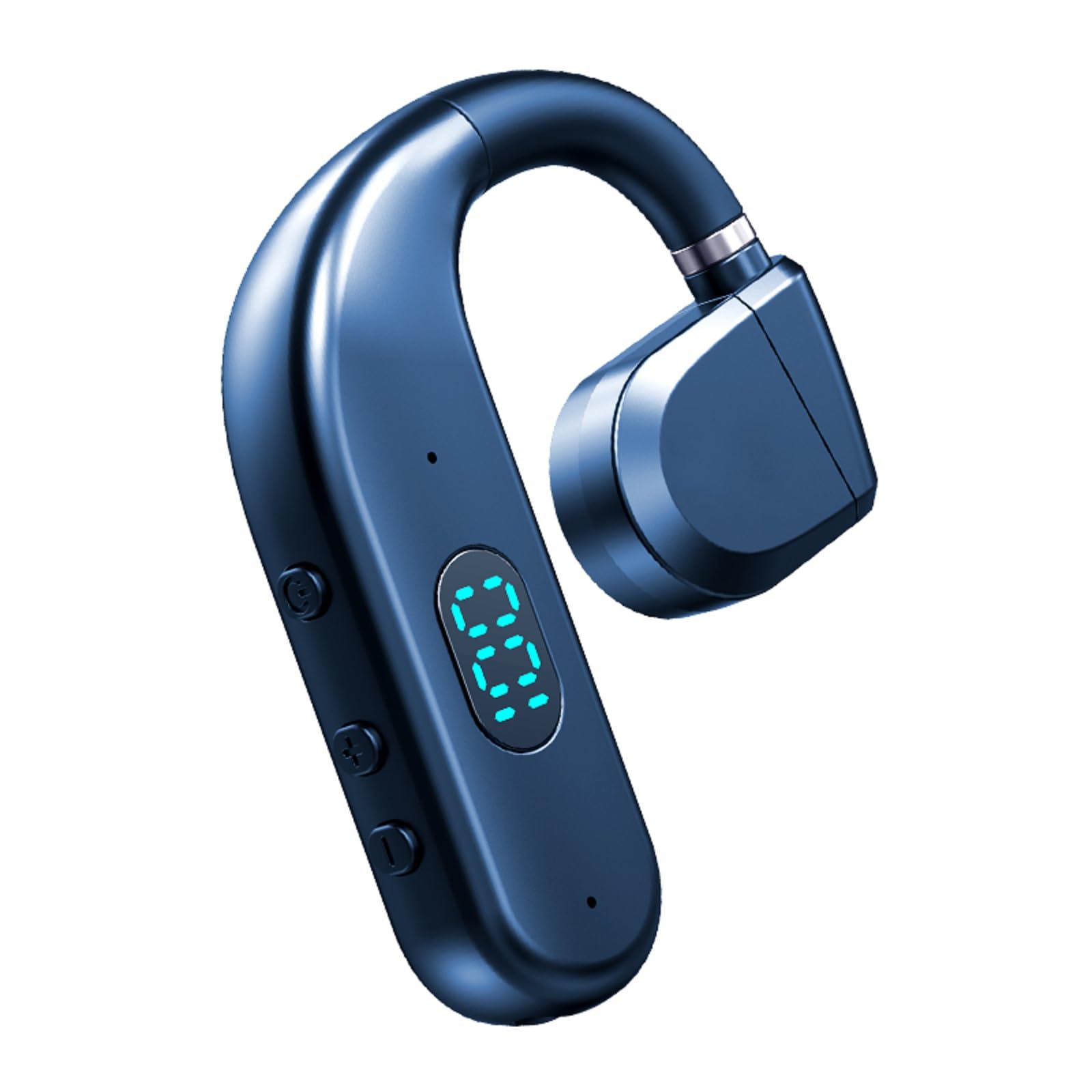 Photo 1 of One Ear Headset Open Ear Air-Bone Conduction Headphones Wireless Bluetooth Headset Earpiece with Microphone for Cell Phones 30H Playtime Air-Bone Conducting Ear Piece Earphones for Sports Work