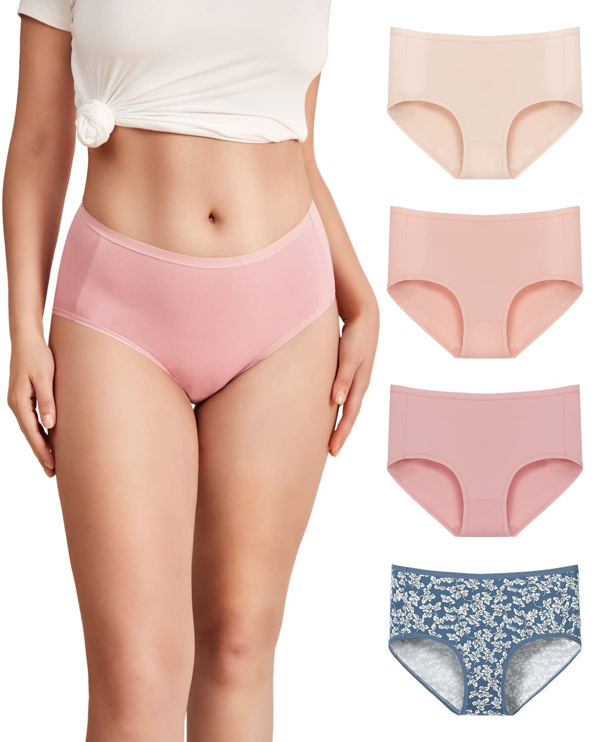 Reshinee Cotton Women s Underwear Breathable Full Briefs Soft Panties 