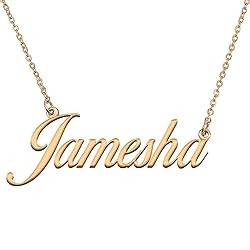 HUAN XUN Customized Custom Simple Any Name Necklace