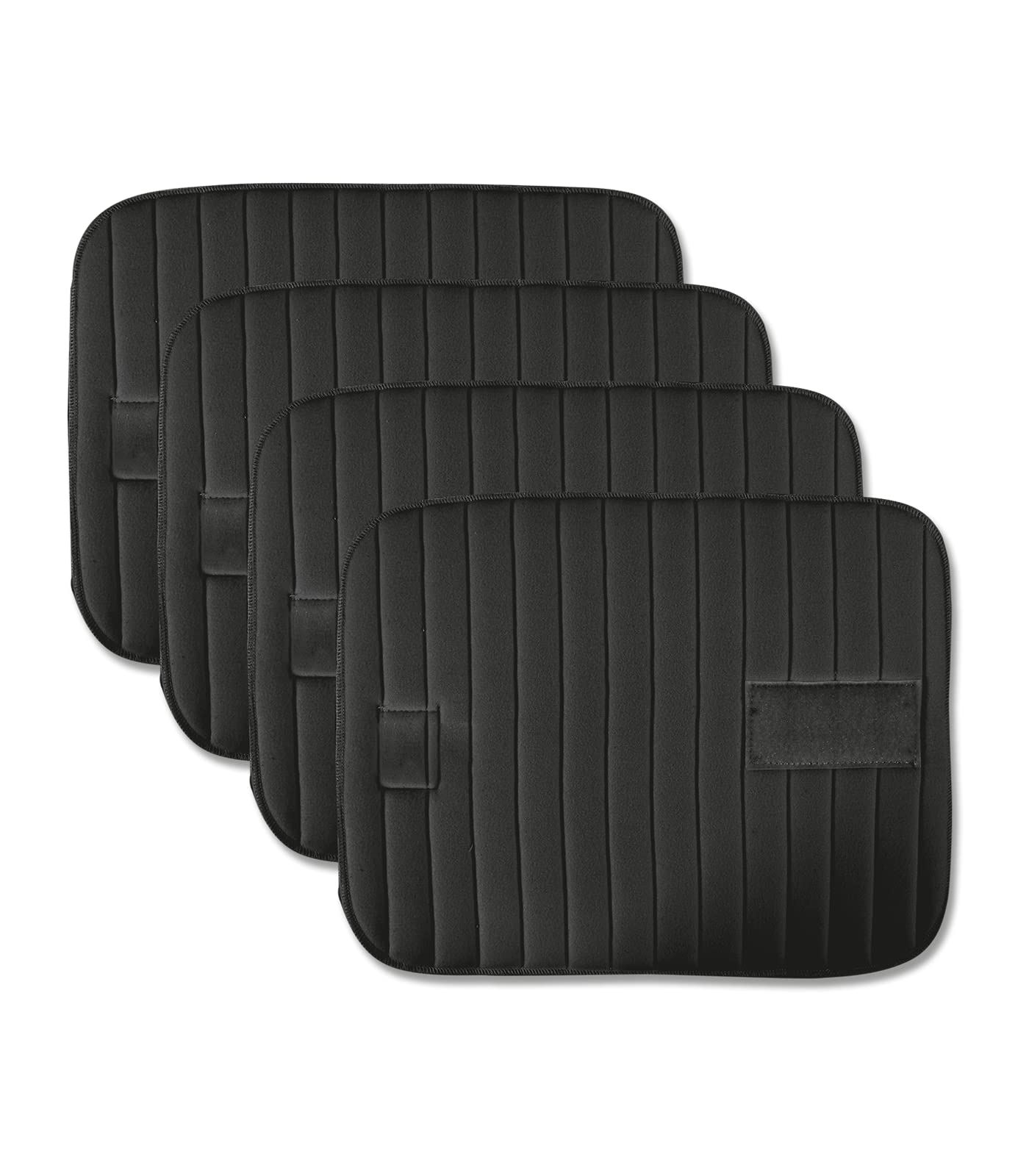 Bandagierkissen mit Klett, 4er Set, schwarz