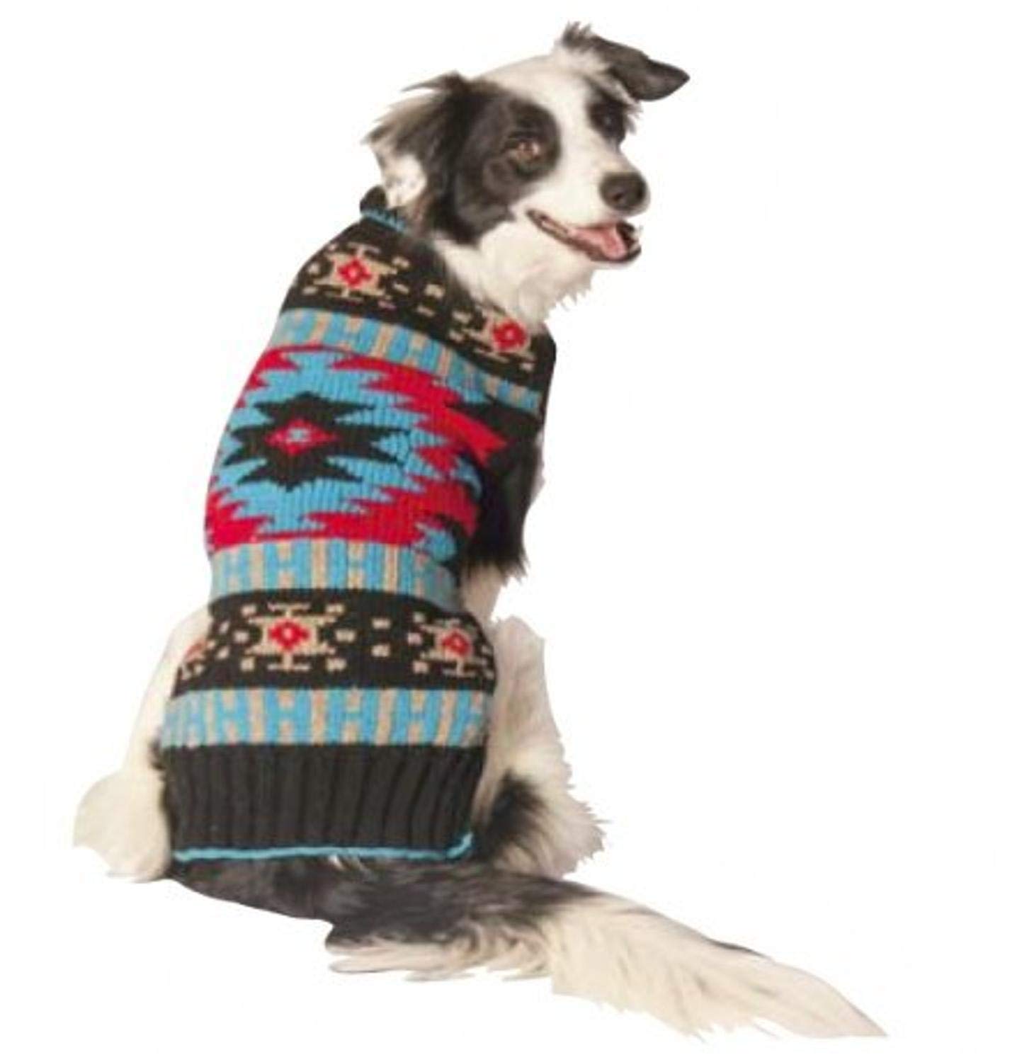 Chilly Dog Southwest Sweater, 2X-Small, Black