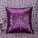 Aremazing Solid Color Glitter Sequins Home Office Decorative Pillowcase Throw Pillow Cushion Cover 16 x 16 Inches (Purple)