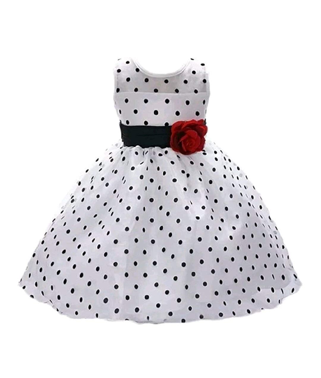 polka dots baby frocks