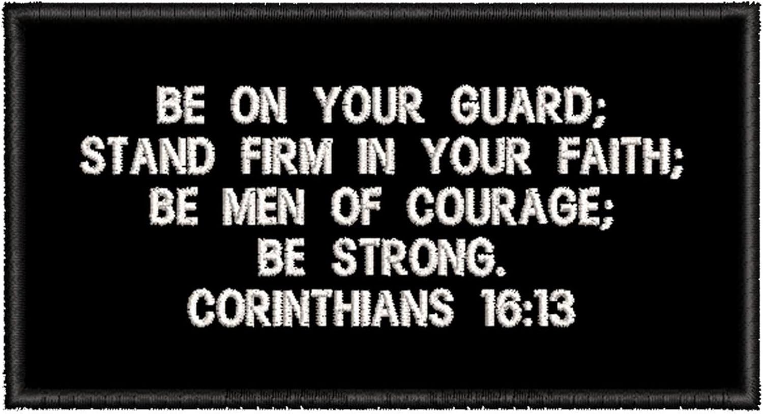 Mixed Media - Corinthians 16:13 Patch 4