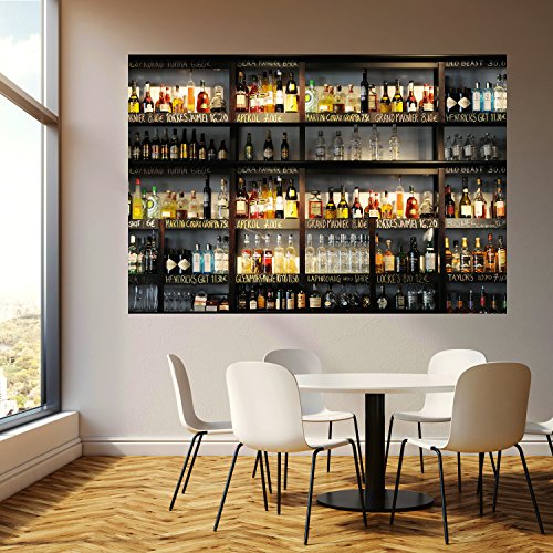 murimage Fototapete Küche 183 x 127 cm inklusive Kleister Bar Cocktail Whiskey Drinks Cognac Regal Getränke Tapete – Bild 8