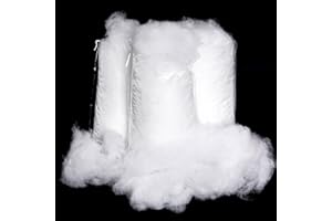 Yolyoo Christmas Fake Snow Decoration Fiber Artificial Snow Indoor Fluffy Snow Blanket for Christmas, Village Displays, Winter Mantle Village,Under The Christmas Tree (300g)