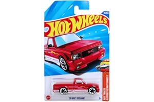 Hot Wheels '91 GMC Syclone [Red] Hot Trucks 8/10, 119/250, 1:64 Scale Diecast Vehicle