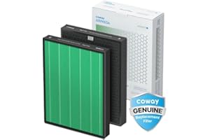 COWAY Airmega 400/400S Genuine Replacement Filter Set, includes Max 2 HEPA and Activated Carbon, AP-2015-FP