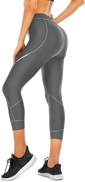 plus size padded bike capris