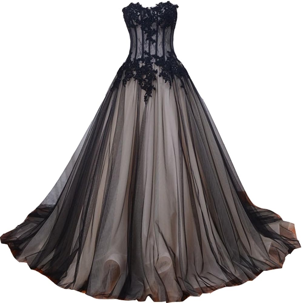 black champagne dress