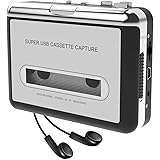 Cassette Player-Cassette Tape to MP3 CD Converter- Powered by Battery or USB,Convert Walkman Tape Cassette to MP3, Compatible