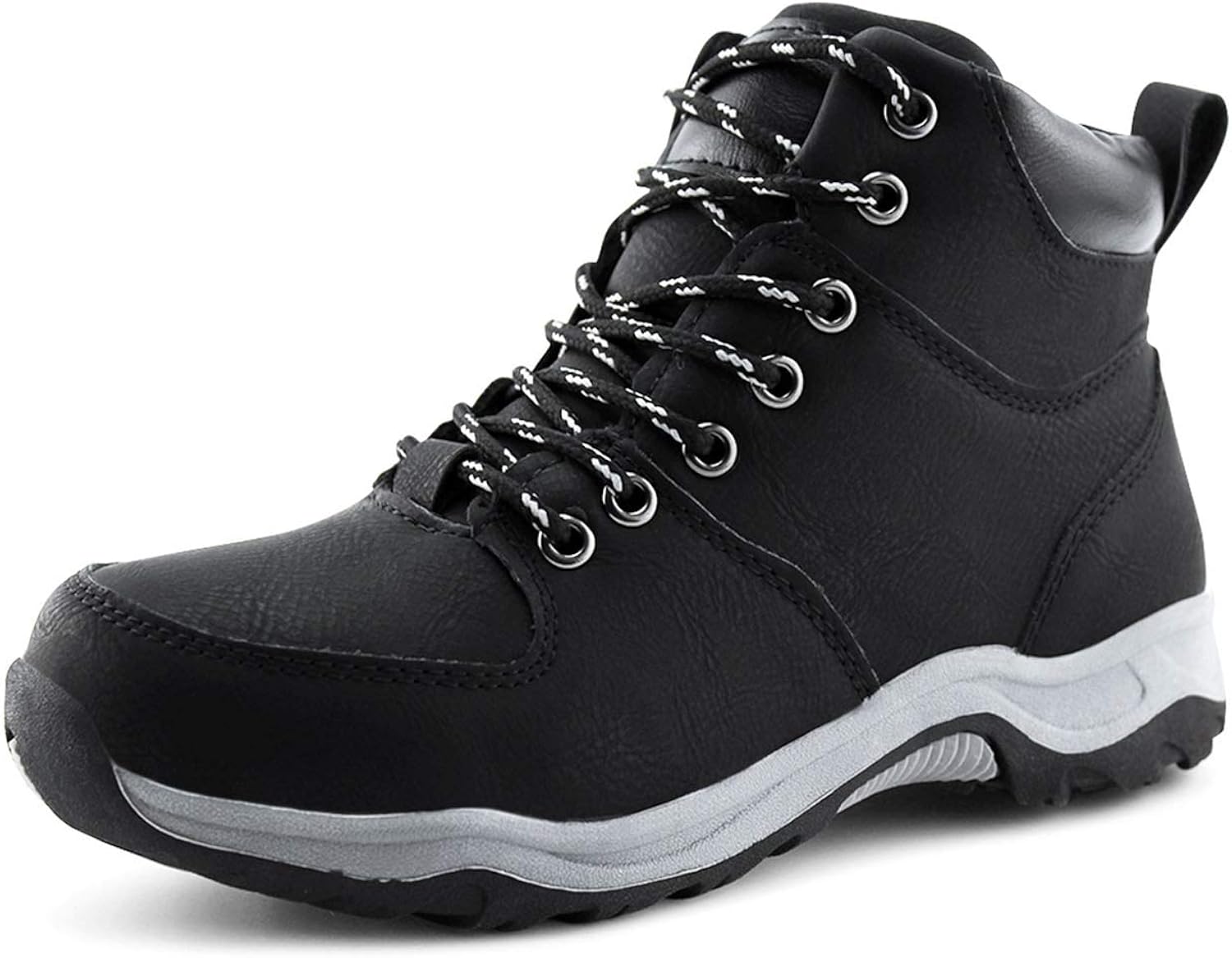 JABASIC Kids Ankle Snow Work Boots Boys Girls Outdoor Lace