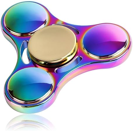 Amazon Lumturi ハンドスピナー 指スピナー Hand Spinner ストレス解消 集中力を高める 高速回転 子供大人に適用 S1虹 色 ハンドスピナー おもちゃ