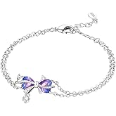 CYMYSS 18K Gold Bracelets for Women, 925 Sterling Silver Link Adjustable Charm Bracelet Jewelry Gift for Mother Wife Birthday - Alternating Chain