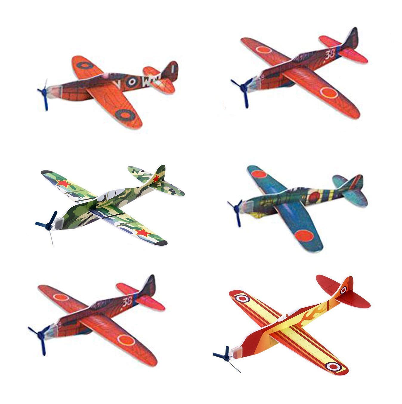 MAKFORT Flying Gliders Plane Toy Party Bag Fillers Childrens Toys Pack Of 24
