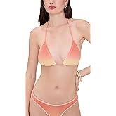 PEACH RING001 Triangle Bikini Top by good american