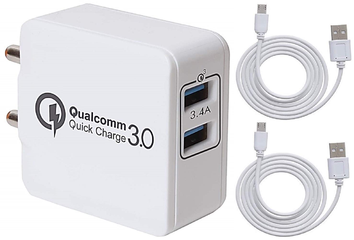 Cablebasket Turbo Charger QC 3.0 Quick SuperFast Dual USB