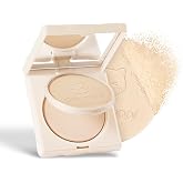 GLOSSPOPPI Purrfect Cover Pore Blurring Powder Foundation, Setting Powder, High Coverage Matte Finish, Long-Lasting 14H Wear Oil-Control, Buildable Lightweight Face Powder Makeup, WN01 Macaron
