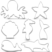 Amscan 9903049 - Formina Per Biscotti A Sirena In Plastica Dorata, 1 Pezzo, Per Pasticceria Creativa - 4