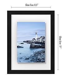 Americanflat 8.5x11 Floating Picture Frame with
